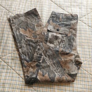 Realtree Camo Cargo Pants Mens 36" Medium Regular Brown Leaf Camouflage V55065